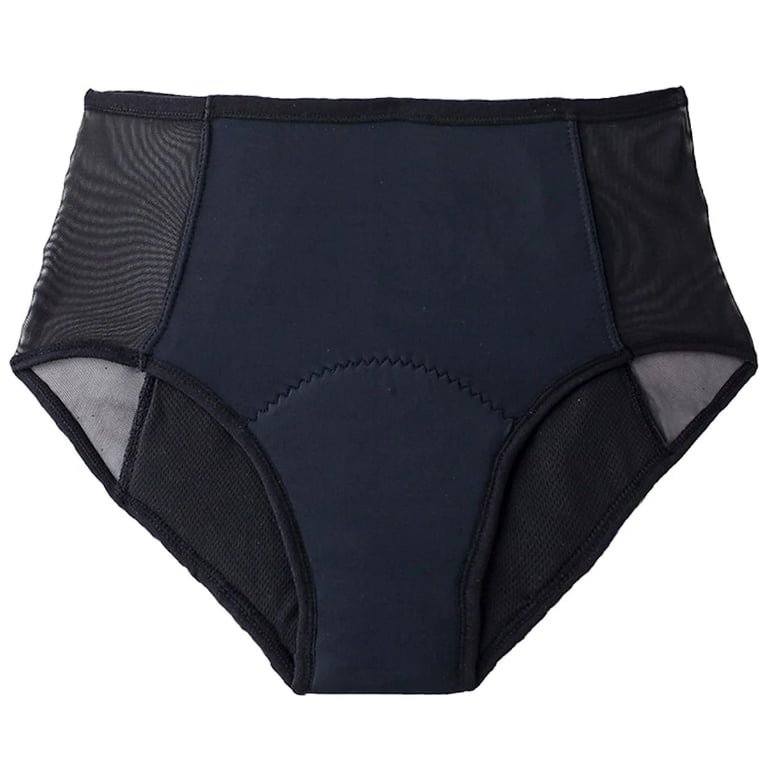 Mid-Waist Mesh Panel Period Underwear — YC9140