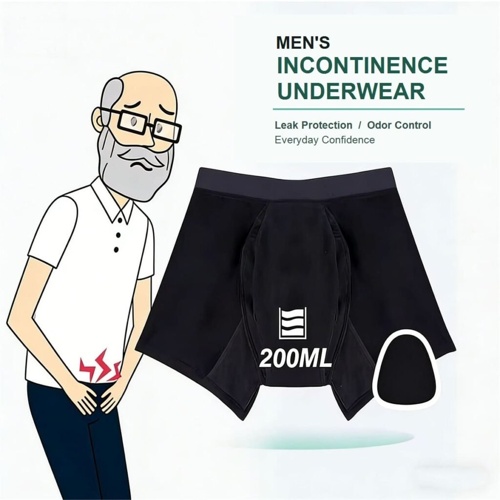 Men’s Reusable Incontinence Underwear — YC7700 construction diagram