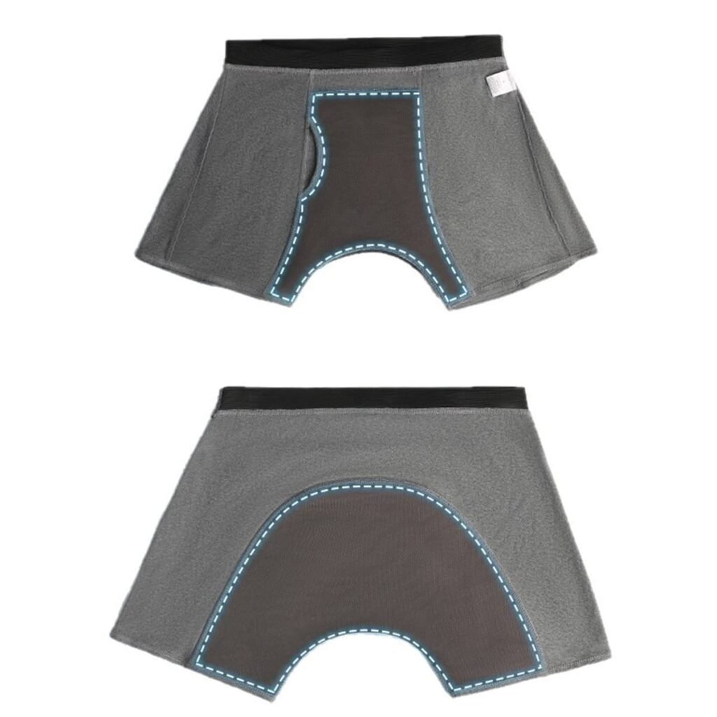 Men’s Reusable Incontinence Boxer — YC7702 construction diagram
