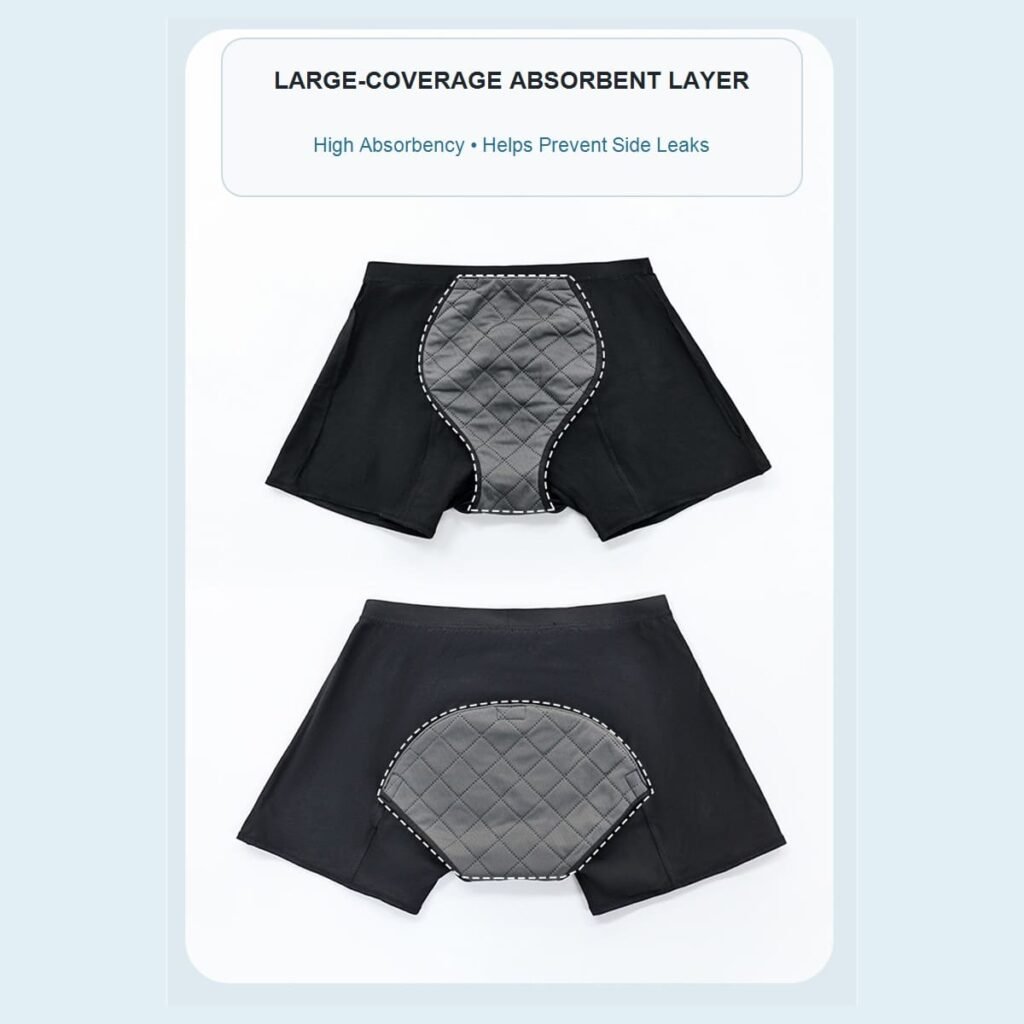 Men’s Reusable Incontinence Boxer — YC7703 construction diagram