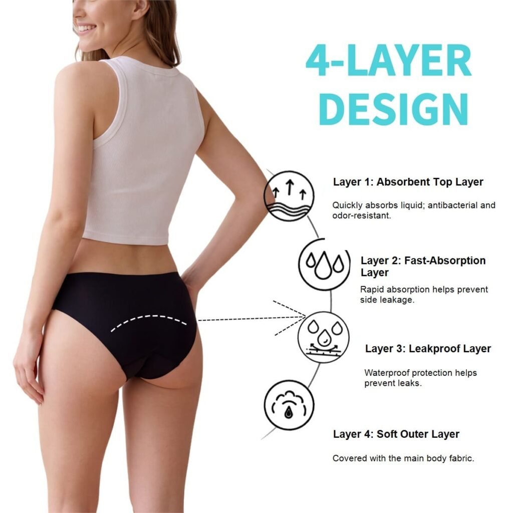 Seamless Period Underwear — YC8826 construction diagram