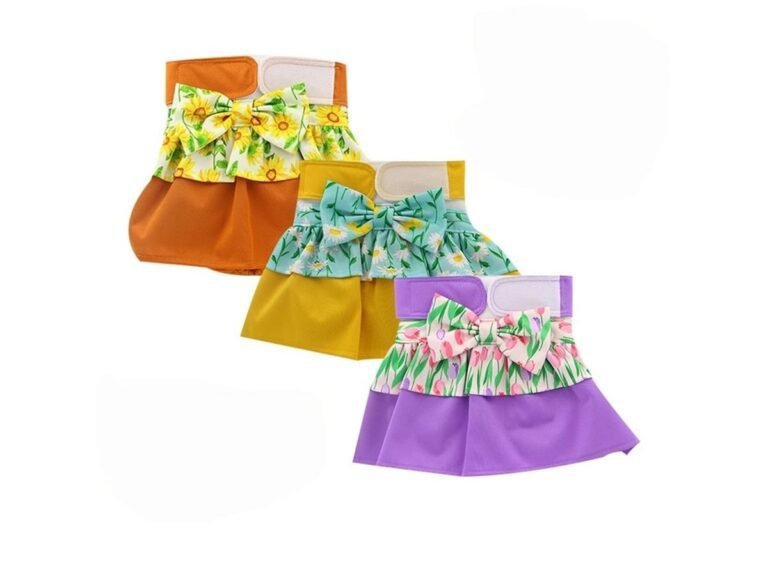Reusable Female Dog Diaper with Ruffle Skirt — YCDF013