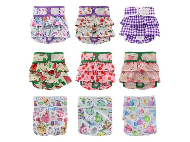 Reusable Ruffled Female Dog Diaper — YCDF014