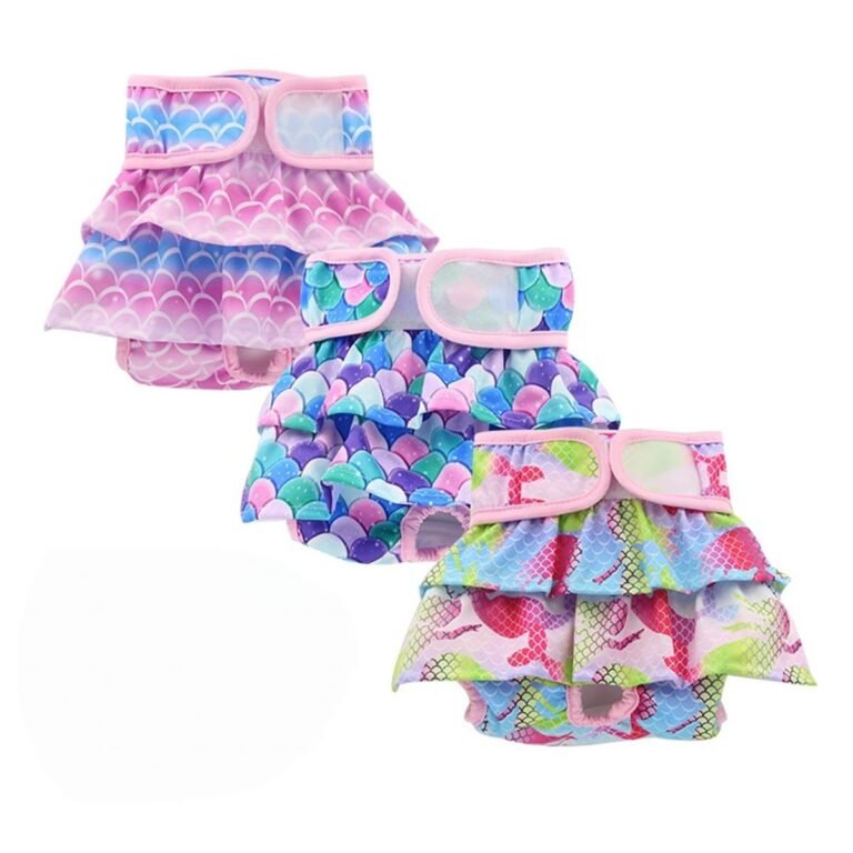 Reusable Female Dog Diaper with Layered Ruffles — YCDF015