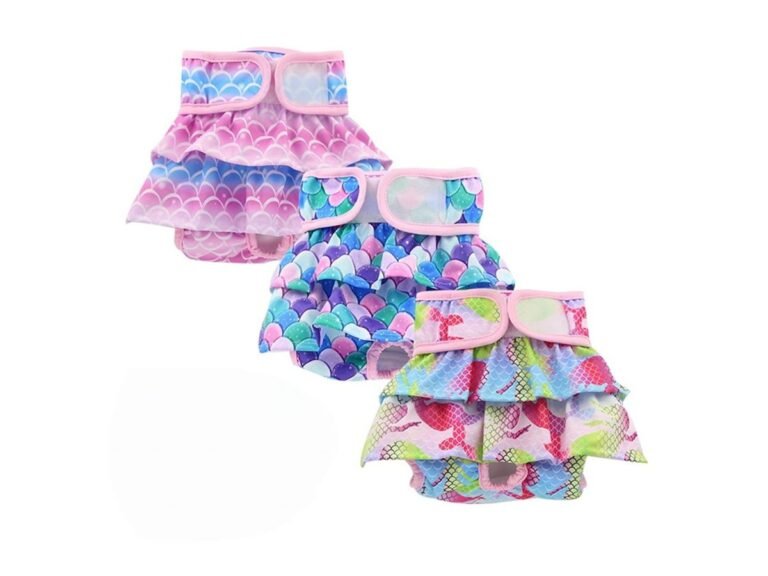 Reusable Female Dog Diaper with Layered Ruffles — YCDF015