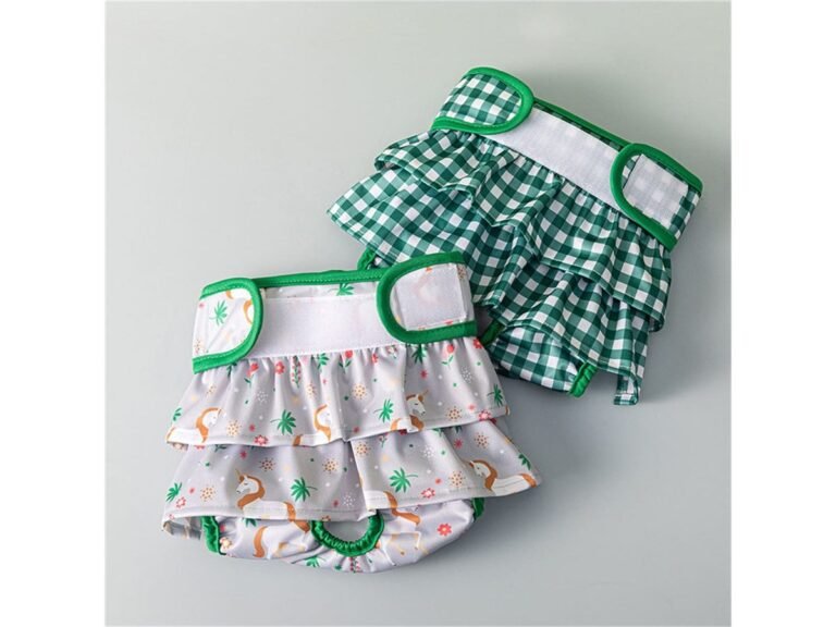 Reusable Female Dog Diaper with Ruffle Skirt — YCDF019