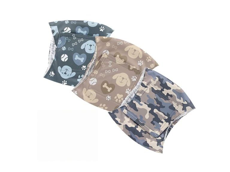 Reusable Male Dog Wrap with Pad Pocket — YCDM011