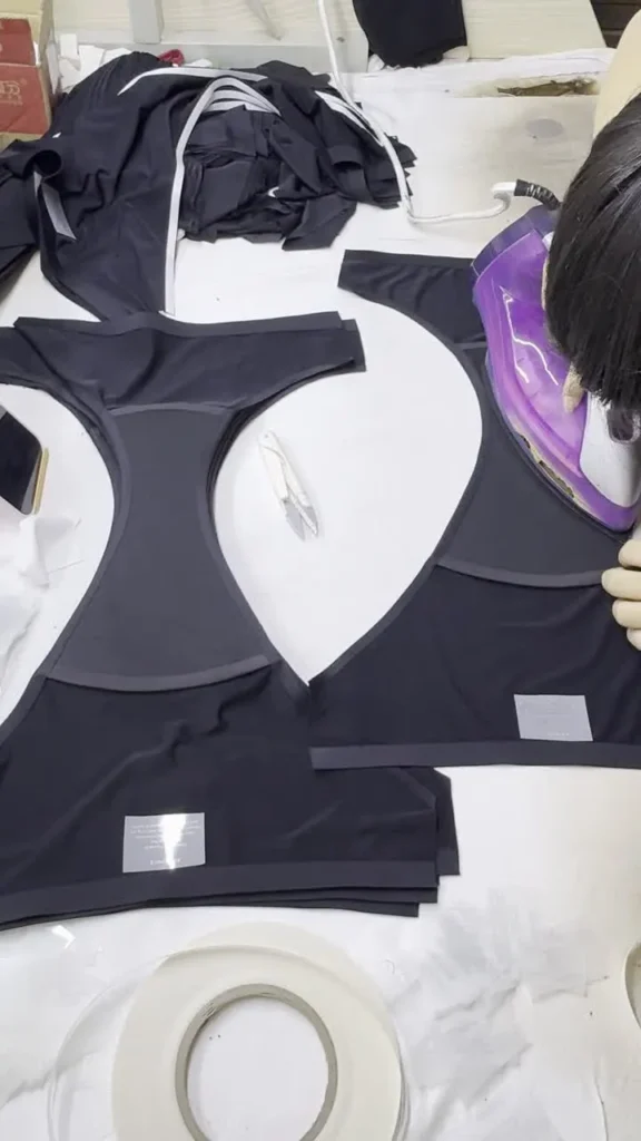 Private-label application on reusable underwear panels